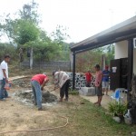 Building of wash and drinking area for the kids in Pilawan Elementary School