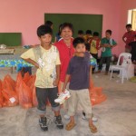 Every child received at least one pair of new shoes
